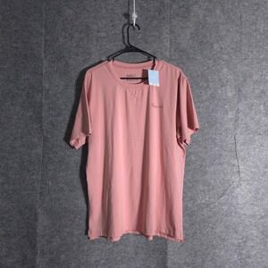 Eubi Shirt Men's XL Tee Pink T-Shirt Cotton Round Neck  Ethically Eco Friendly
